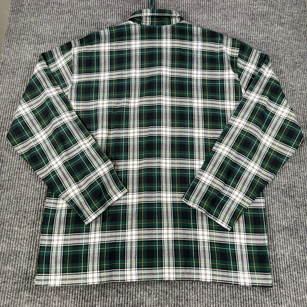 Polo Ralph Lauren Mens Sleep Shirt Large Green Plaid Long Sleeve Button Down - Picture 16 of 16
